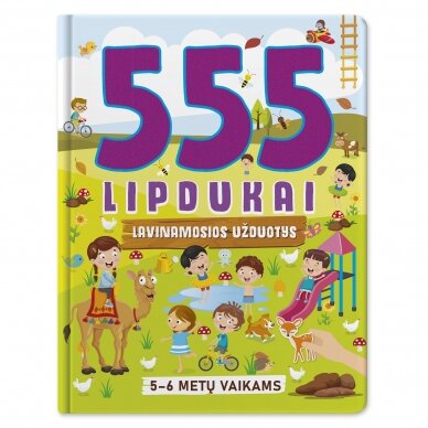 555 lipdukai. Lavinamosios užduotys 5-6 metų vaikams