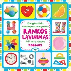 BROKAS. Daugkartinio naudojimo pratybėlės. Rankos lavinimas. 4-5 metų vaikams. Formos (iš grąžinimų)