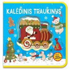 Kalėdinis traukinys. 2-3 metų vaikams (putplasčio knyga)