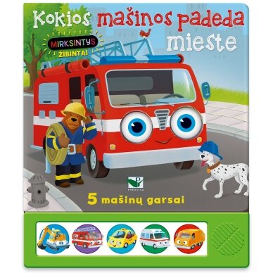 Kokios mašinos padeda mieste. 5 mašinų garsai. Mirksintys žibintai