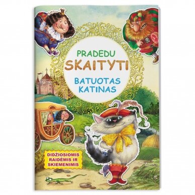 Pradedu skaityti. Batuotas katinas (DIDŽIOSIOMIS RAIDĖMIS IR SKIEMENIMIS)