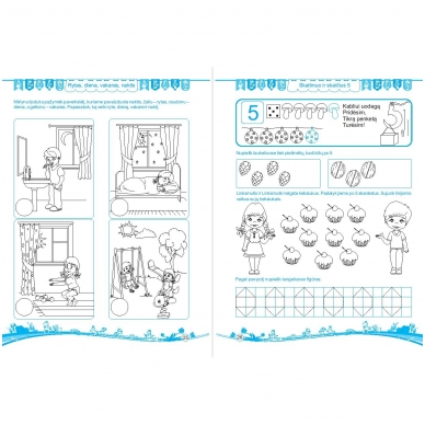 Pratimai 4-mečiui su lipdukais. Ugdome matematinį mąstymą 2