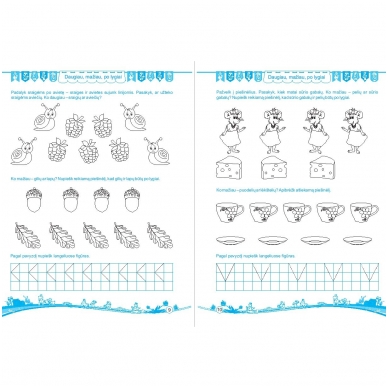 Pratimai 4-mečiui su lipdukais. Ugdome matematinį mąstymą 4