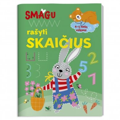 Smagu rašyti skaičius. 4-5 metų vaikams