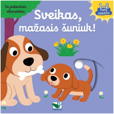 Sveikas, mažasis šuniuk! Su judančiais elementais