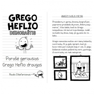 Tikro draugo dienoraštis. Raulio Džefersono knyga. Jeff Kinney 5