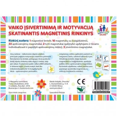 VAIKO ĮSIVERTINIMĄ IR MOTYVACIJĄ SKATINANTIS MAGNETINIS RINKINYS